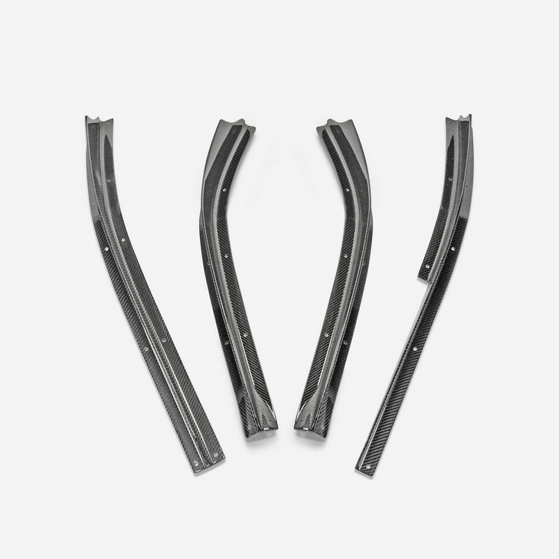 Nissan 2008-16 R35 TS style rear under fins (4 pcs kit) (To be used with TS M17 Rear Under Bumper or Rear Under Bumper Ver.2