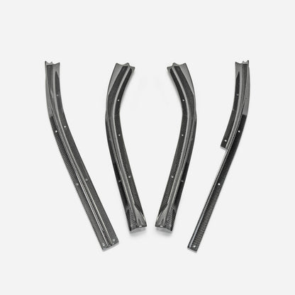 Nissan 2008-16 R35 TS style rear under fins (4 pcs kit) (To be used with TS M17 Rear Under Bumper or Rear Under Bumper Ver.2