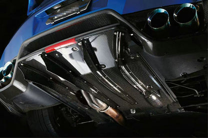 Nissan 2008-16 R35 TS style rear under fins (4 pcs kit) (To be used with TS M17 Rear Under Bumper or Rear Under Bumper Ver.2