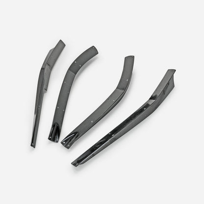 Nissan 2008-16 R35 TS style rear under fins (4 pcs kit) (To be used with TS M17 Rear Under Bumper or Rear Under Bumper Ver.2