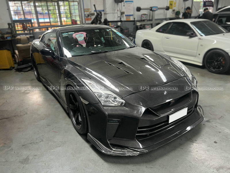 Nissan Skyline R35 GTR TS Style MY17 Front Diffuser (Only use with TS Style front bumper)