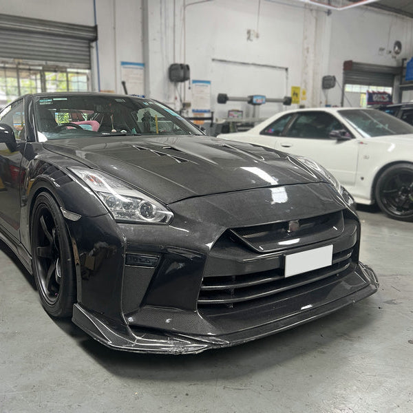 Nissan Skyline R35 GTR TS Style MY17 Front Diffuser (Only use with TS Style front bumper)