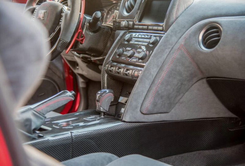 Nissan 09-12 R35 Front shifter Console Cover (Stick On) LHD Only