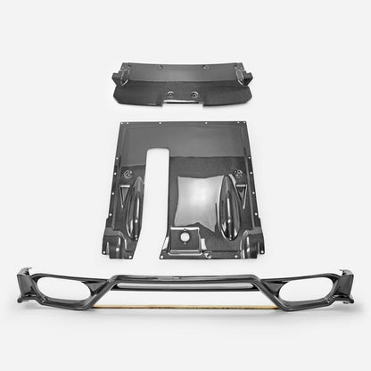 Nissan 2008-16 R35 TS style rear under bumper Ver.2 (3 pcs kit)