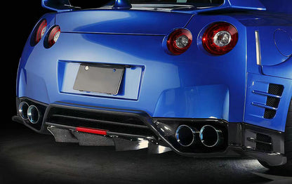 Nissan 2008-16 R35 TS style rear under bumper Ver.2 (3 pcs kit)