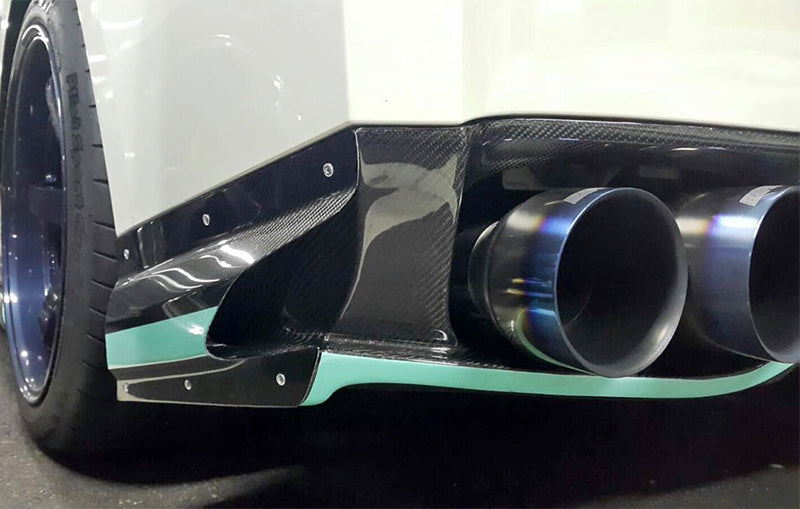 Nissan GTR R35 2013 Ver VRS Style Rear under skirt side air shroud