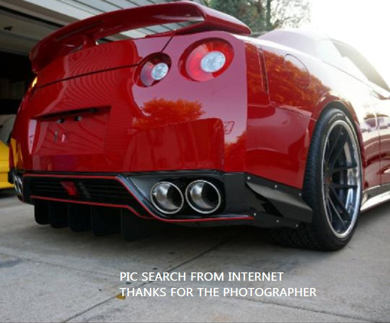 Nissan GTR R35 2013 Ver VRS Style Rear under skirt side air shroud