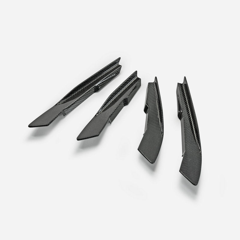 Audi RS3 S3 8V Stanceworkz Spec-LM front bumper canard 4PCs