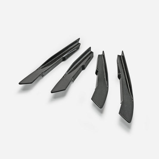 Audi RS3 S3 8V Stanceworkz Spec-LM front bumper canard 4PCs