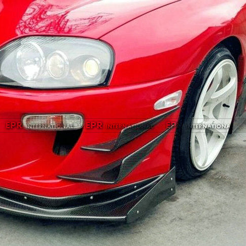 TOYOTA 93-98 Supra MK4 JZA80 VRS Type front bumper canard 4Pcs