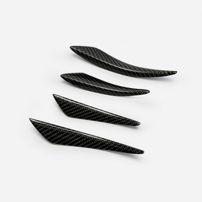 Universal Front Bumper Canard Bent Style 4Pcs