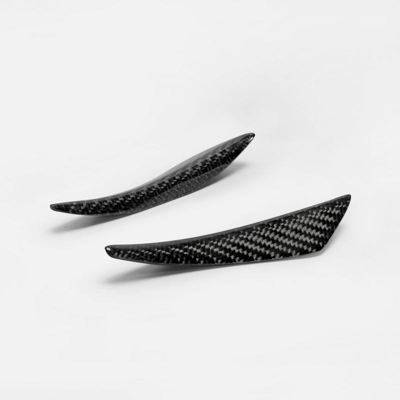 Universal Front Bumper Canard Bent Style 4Pcs
