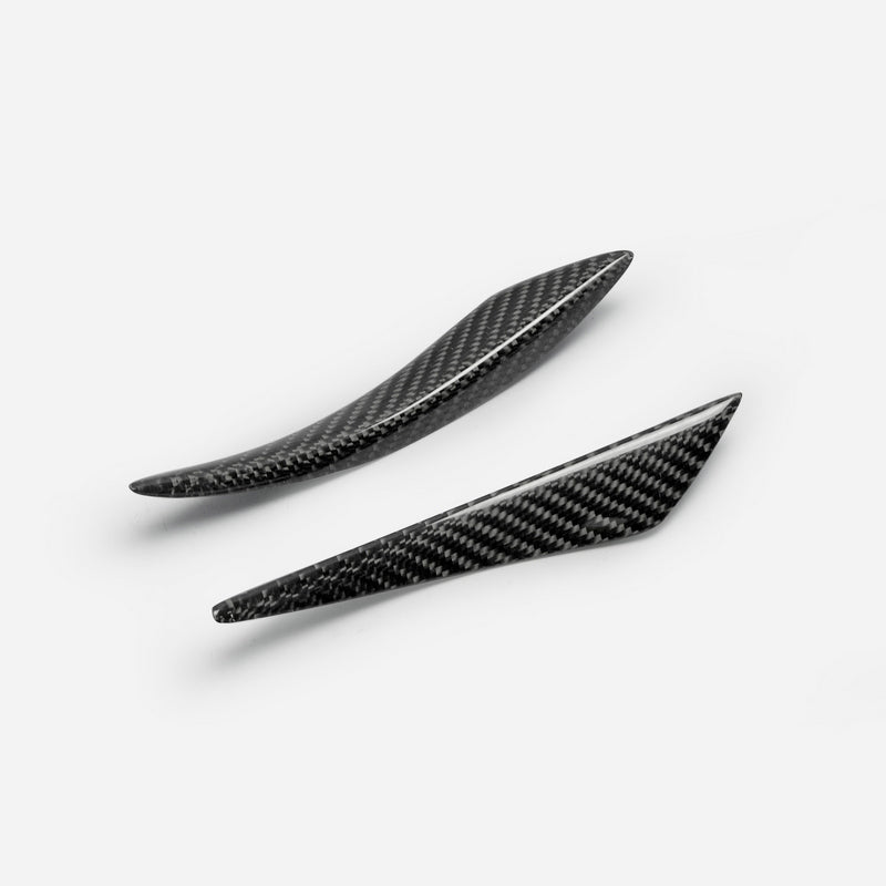Universal Front Bumper Canard Bent Style 4Pcs