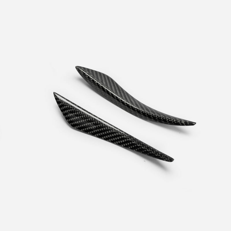Universal Front Bumper Canard Bent Style 4Pcs