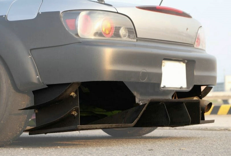 Universal JDM GT500 Style Rear Under Diffuser