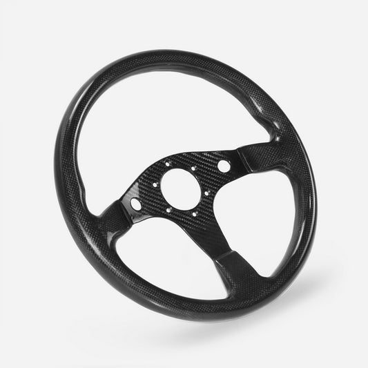 Universal S Type Flat Steering wheel (340mm diamete, 6 bolts 70mm PCD (Same fitment with MOMO, OMP & Sparco)