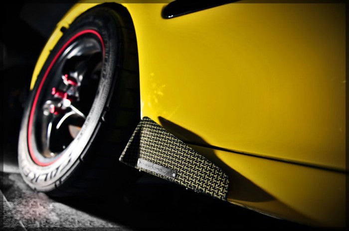 Universal PJDM Style Winglets (Large) Face: L:262mm /H:62mm Mounting Base: L: 217.5mm /W: 90mm