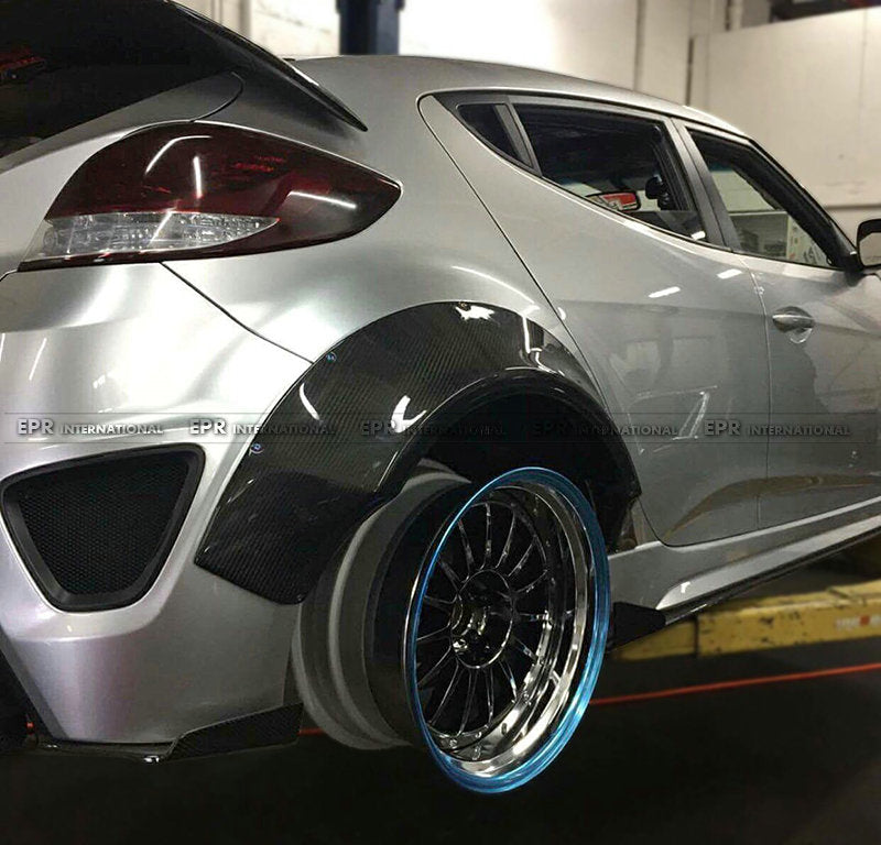 Hyundai Veloster 2011-2017 Sema Style Front & Rear Fender Flares 4 Pcs