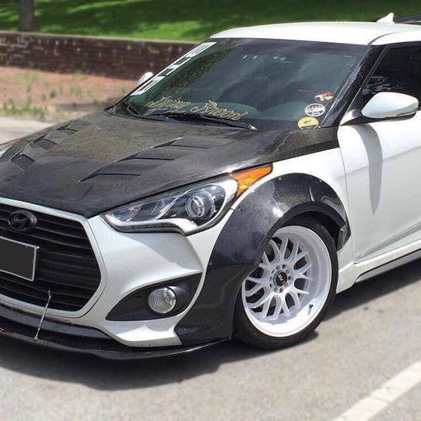 Hyundai Veloster 2011-2017 Sema Style Front & Rear Fender Flares 4 Pcs