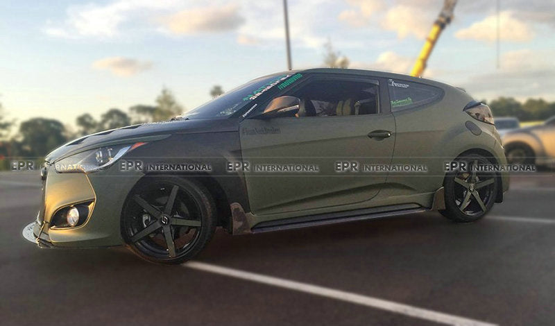 Hyundai Veloster 2011-2017 Lordpower Wide Body Side Skirt (Fitted with OEM side skirt)