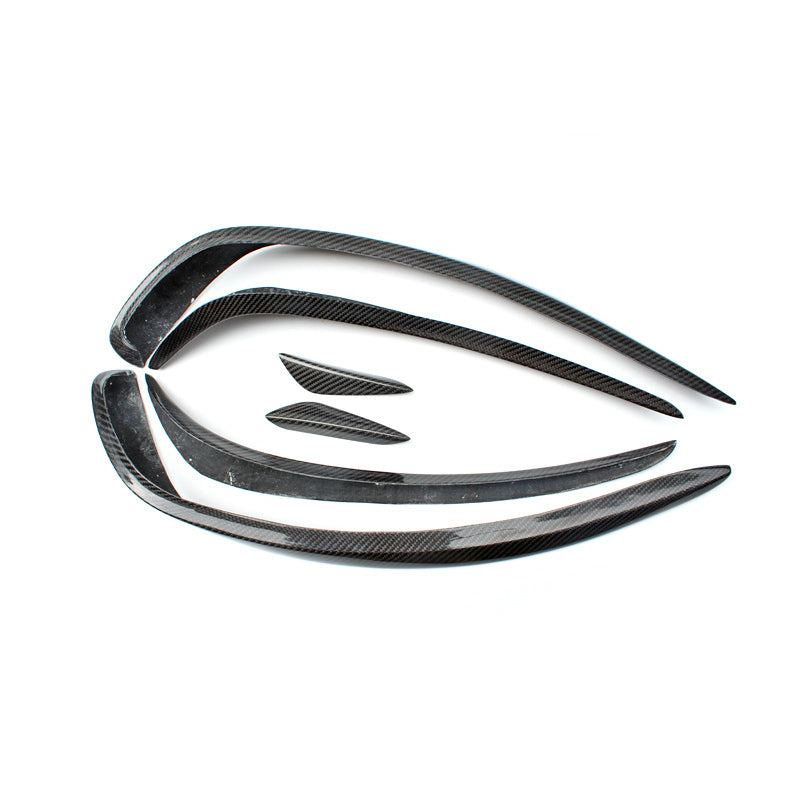 MERCEDES BENZ A-CLASS W176 13-15 Front Bumper Canards Glossy 6pcs