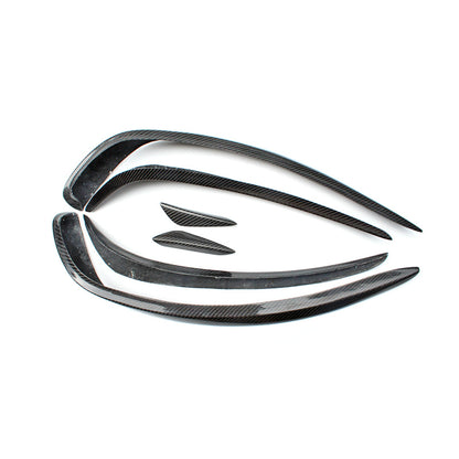 MERCEDES BENZ A-CLASS W176 13-15 Front Bumper Canards Glossy 6pcs