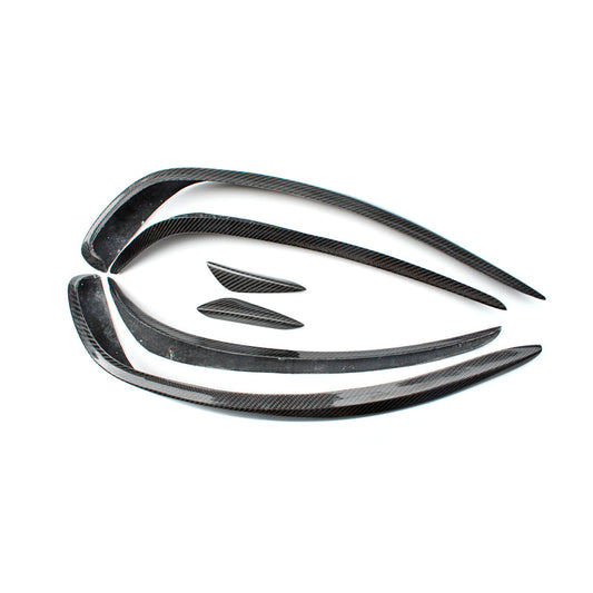 MERCEDES BENZ A-CLASS W176 13-15 Front Bumper Canards Glossy 6pcs