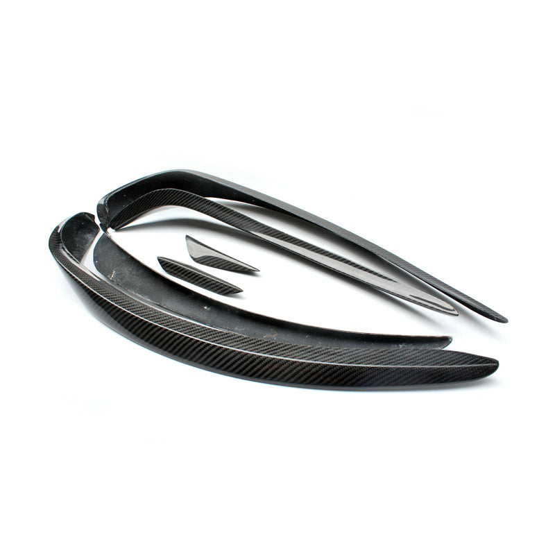 MERCEDES BENZ A-CLASS W176 13-15 Front Bumper Canards Glossy 6pcs