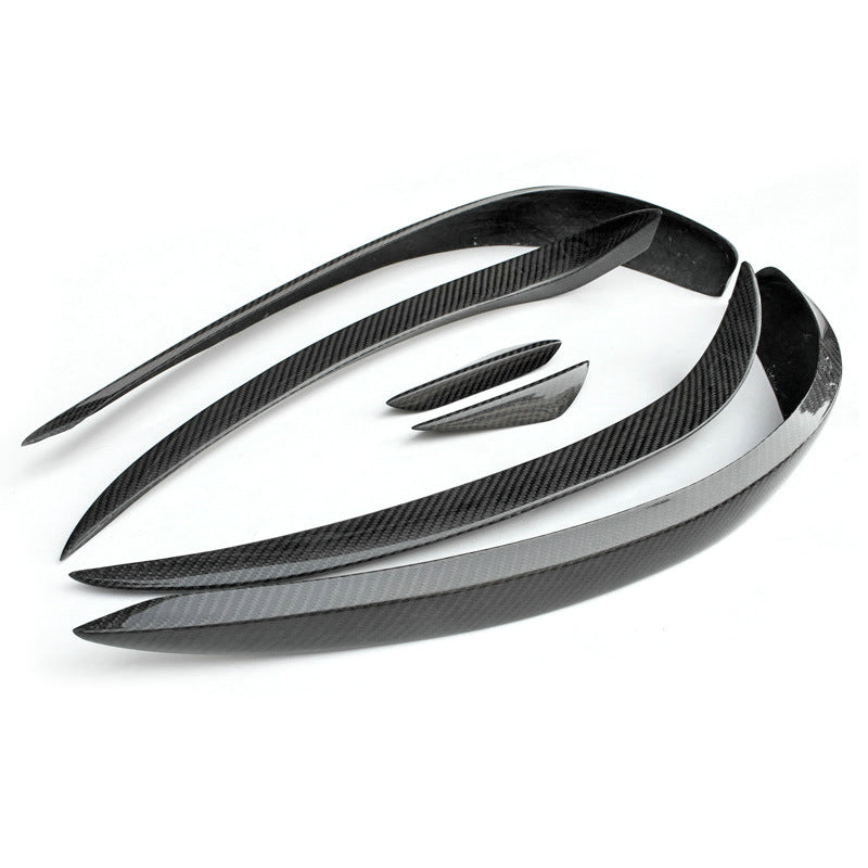 MERCEDES BENZ E-Class W207 14-17 Front Bumper Canards Glossy 6pcs