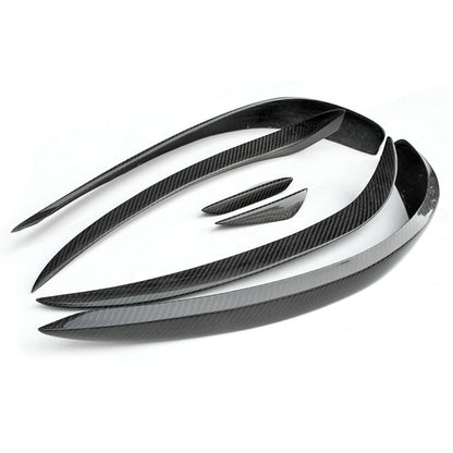 MERCEDES BENZ E-Class W207 14-17 Front Bumper Canards Glossy 6pcs