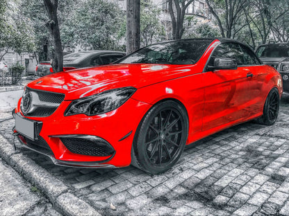 MERCEDES BENZ E-Class W207 14-17 Front Bumper Canards Glossy 6pcs