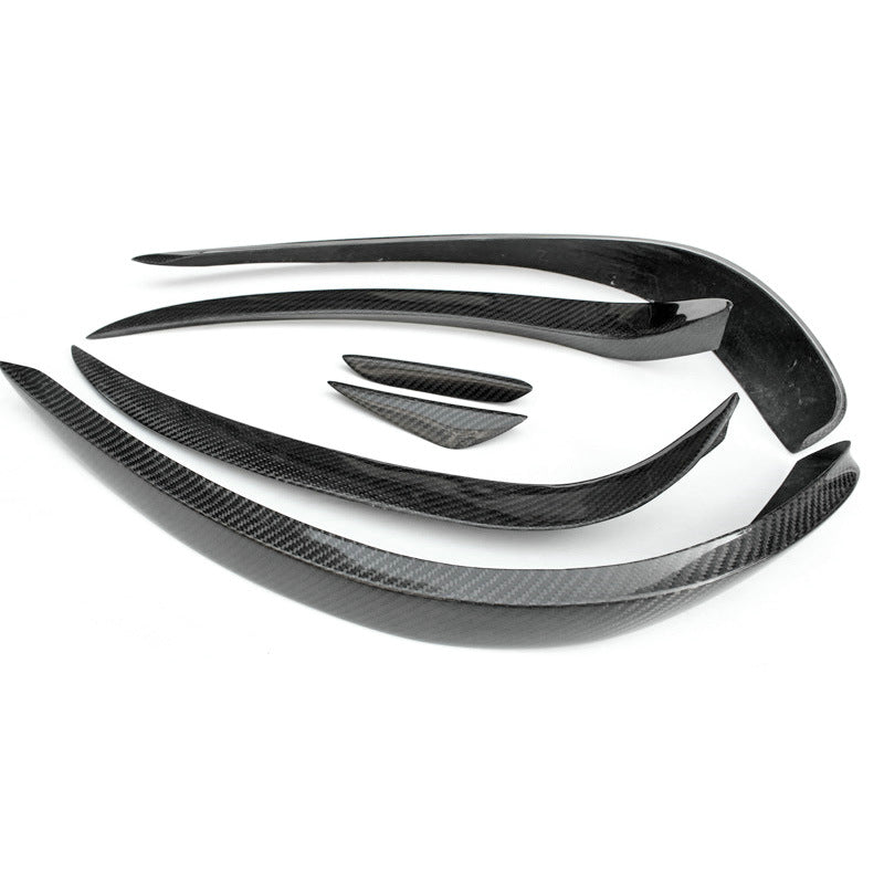MERCEDES BENZ E-Class W207 14-17 Front Bumper Canards Glossy 6pcs