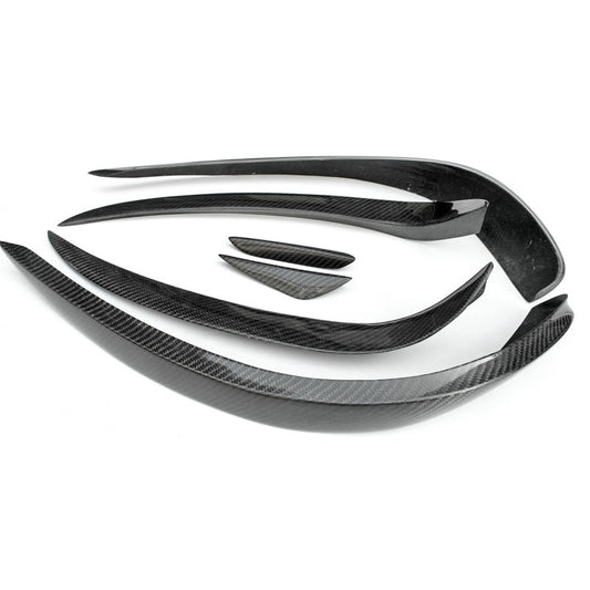 MERCEDES BENZ E-Class W207 14-17 Front Bumper Canards Glossy 6pcs
