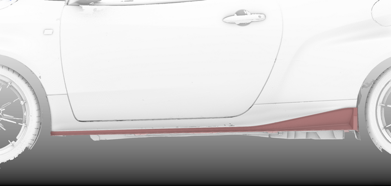 Toyota GR YARIS GXPA16 Gen 2 facelift EPA Type side skirt