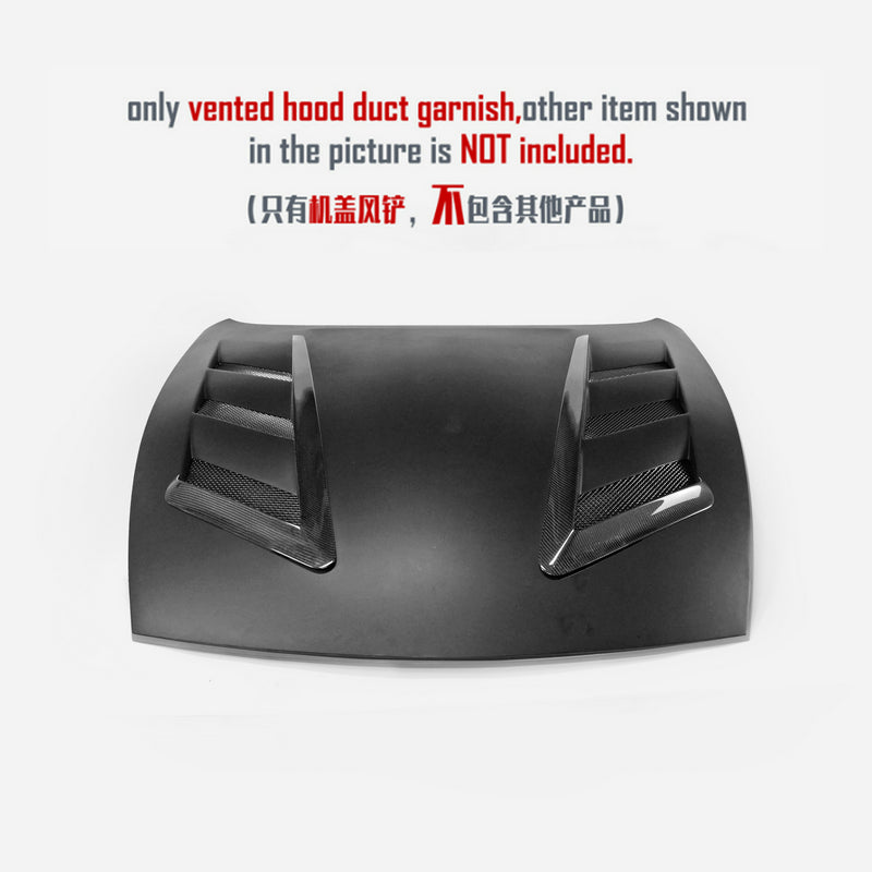 Nissan 09 onwards 370Z Z34 AMS Style Vented Hood duct garnish
