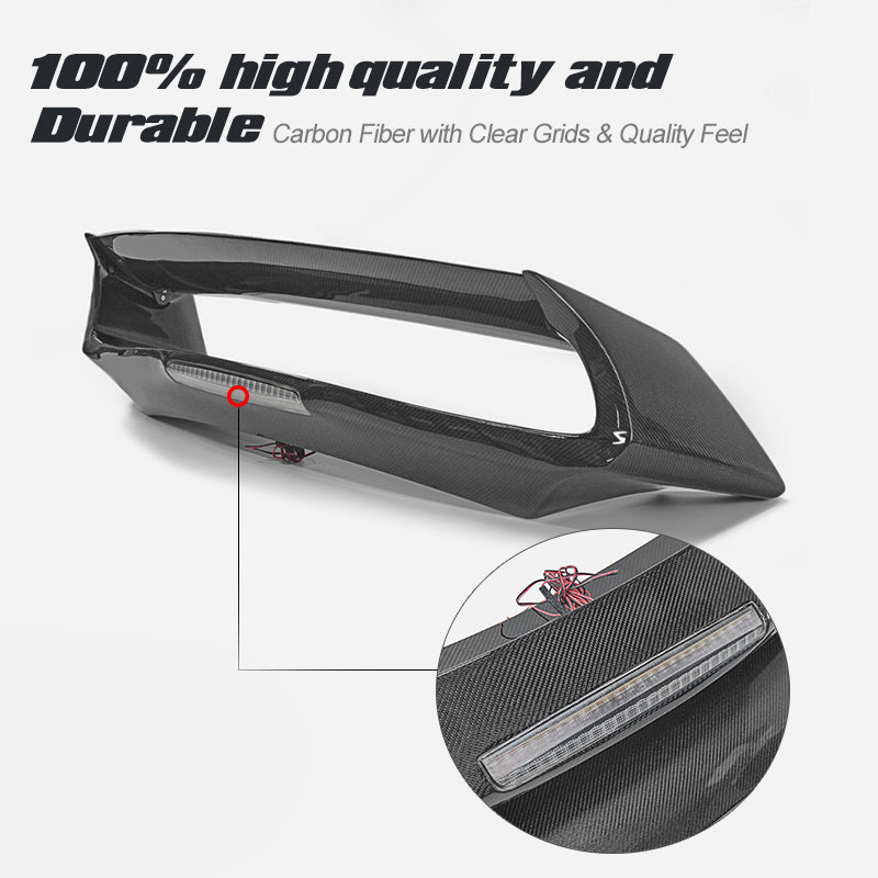 Nissan 09 onwards 370Z Z34 EPA Rear Wing with adjustable blade (With brake lights)