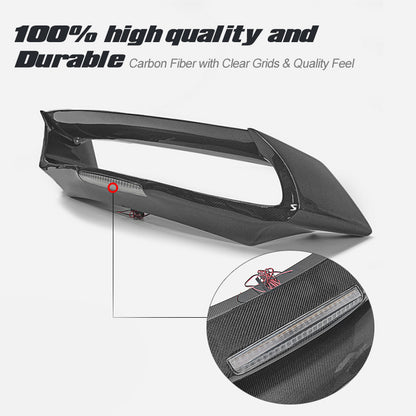 Nissan 09 onwards 370Z Z34 EPA Rear Wing with adjustable blade (With brake lights)