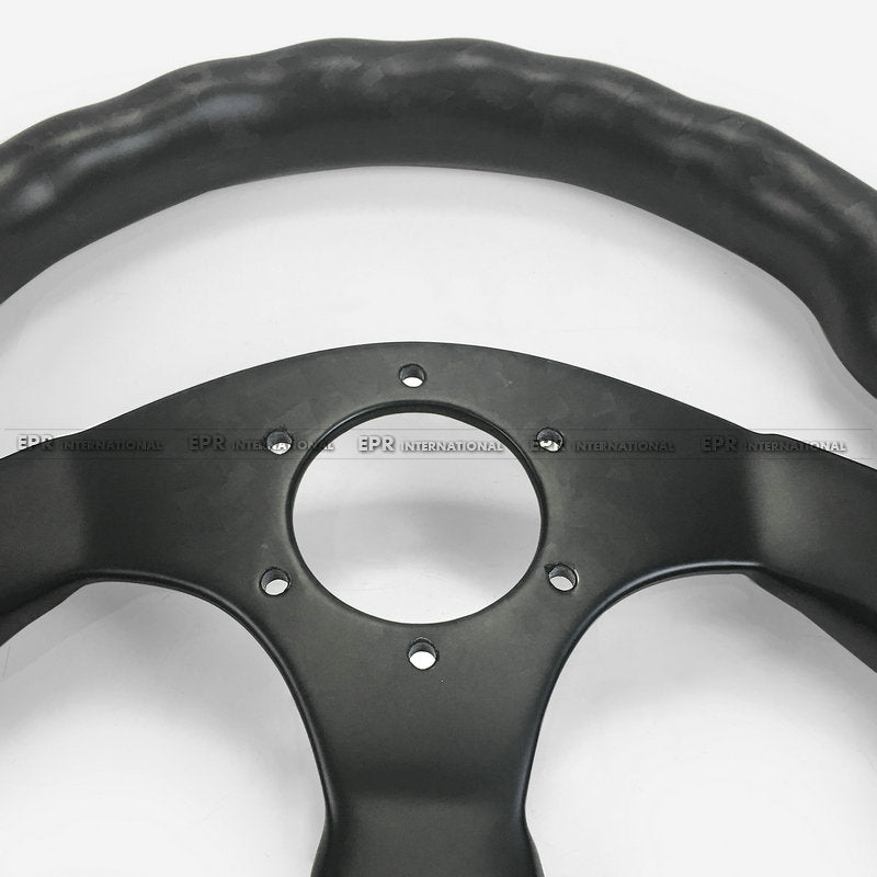 Universal Flat Type Steering wheel  (320mm diamete, 6 bolts 70mm PCD (Same fitment with MOMO, OMP & Sparco)