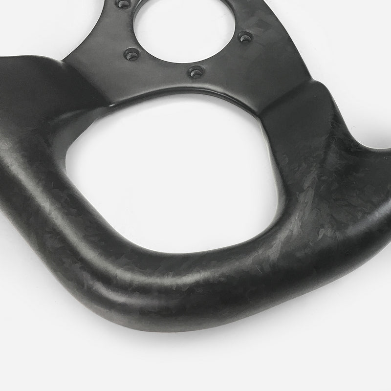 Universal Flat Type Steering wheel  (320mm diamete, 6 bolts 70mm PCD (Same fitment with MOMO, OMP & Sparco)