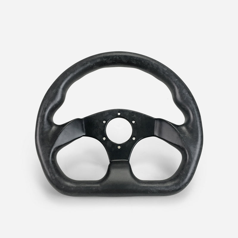 Universal Flat Type Steering wheel  (320mm diamete, 6 bolts 70mm PCD (Same fitment with MOMO, OMP & Sparco)