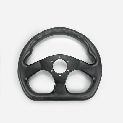 Universal Flat Type Steering wheel  (320mm diamete, 6 bolts 70mm PCD (Same fitment with MOMO, OMP & Sparco)