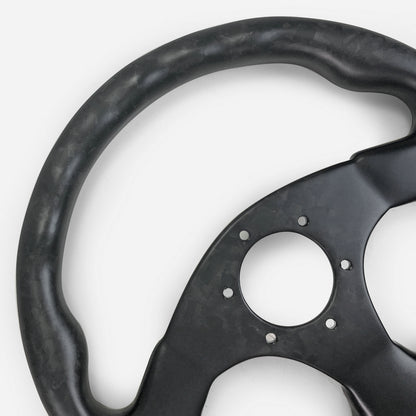 Universal Flat Type Steering wheel  (320mm diamete, 6 bolts 70mm PCD (Same fitment with MOMO, OMP & Sparco)