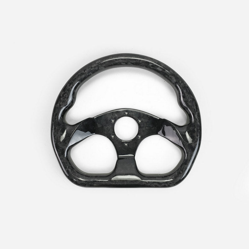 Universal Flat Type Steering wheel  (320mm diamete, 6 bolts 70mm PCD (Same fitment with MOMO, OMP & Sparco)