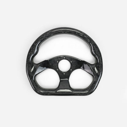 Universal Flat Type Steering wheel  (320mm diamete, 6 bolts 70mm PCD (Same fitment with MOMO, OMP & Sparco)