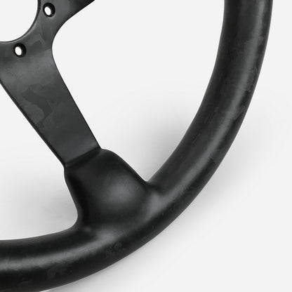 Universal Deep Dish Type Steering wheel (335mm diameter, deep around 60mm, 6 bolts 70mm PCD (Same fitment with MOMO, OMP & Sparco)