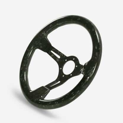 Universal R Type Steering wheel (350mm diameter, deep around 60mm, 6 bolts 70mm PCD (Same fitment with MOMO, OMP & Sparco)Sparco)