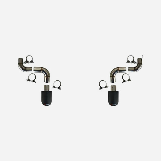 Honda Civic Gen 11 FE1 TR Type Rear exhust tip set (Double exit, carbon tip, for sedan)