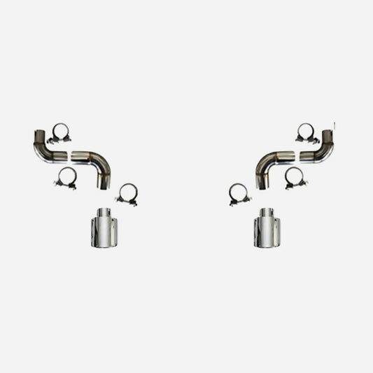 Honda Civic Gen 11 FE1 TR Type Rear exhust tip set (Double exit, platinum tip, for sedan)