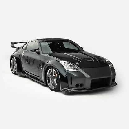 Nissan Z33 350Z VS style wide body side skirt
