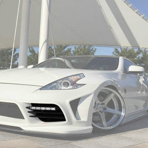 Nissan 09 onwards 370Z Z34 WBS Style Front Bumper intake (with LED light)